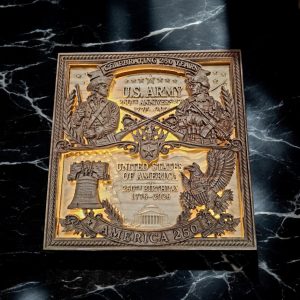 2-Layer Army/America 250 Shadow Layer Relief™ CNC File Package