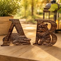 Animal Alphabet CNC Collection – Capital Letters STL Files and Depthmaps