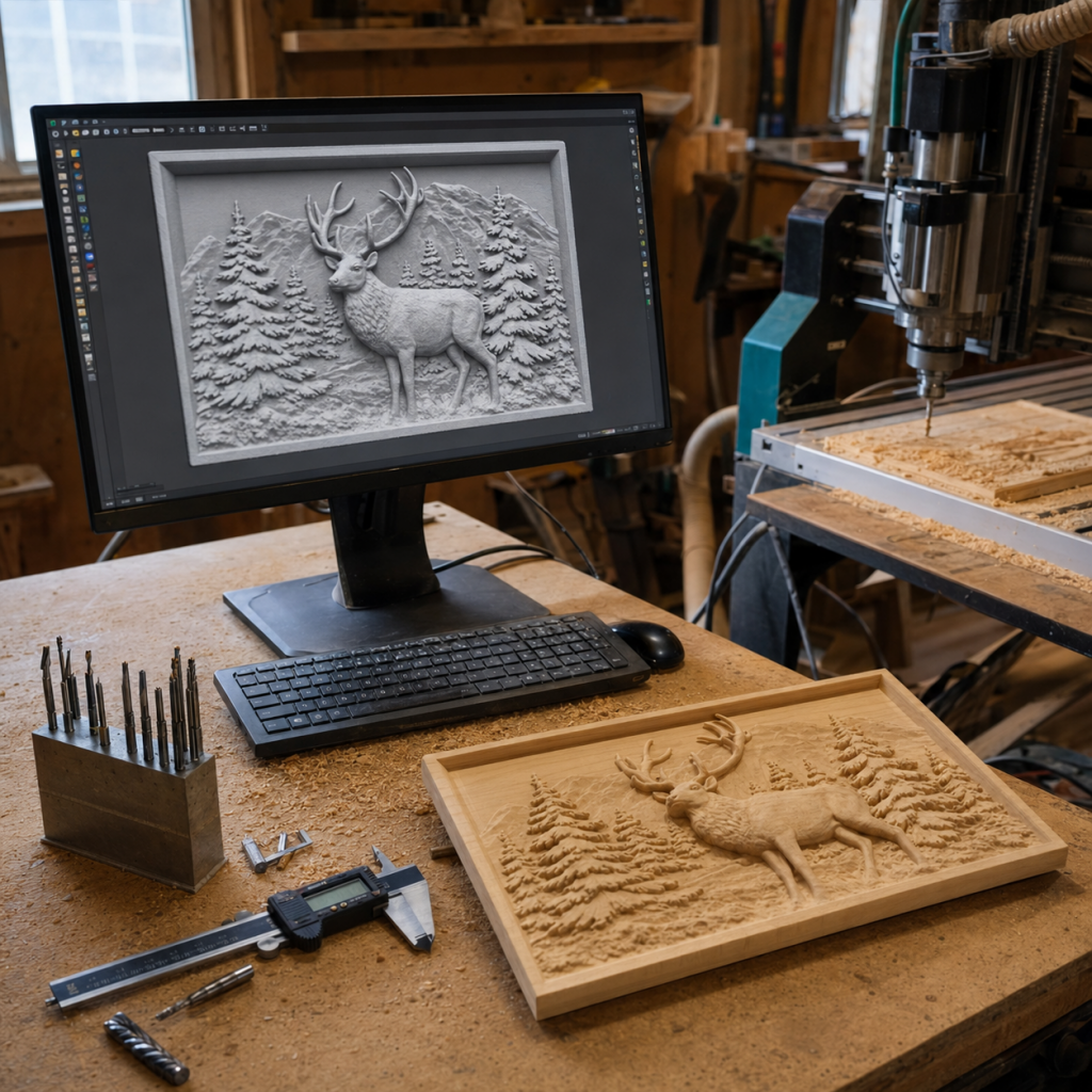 Custom CNC Relief STL File Design Service