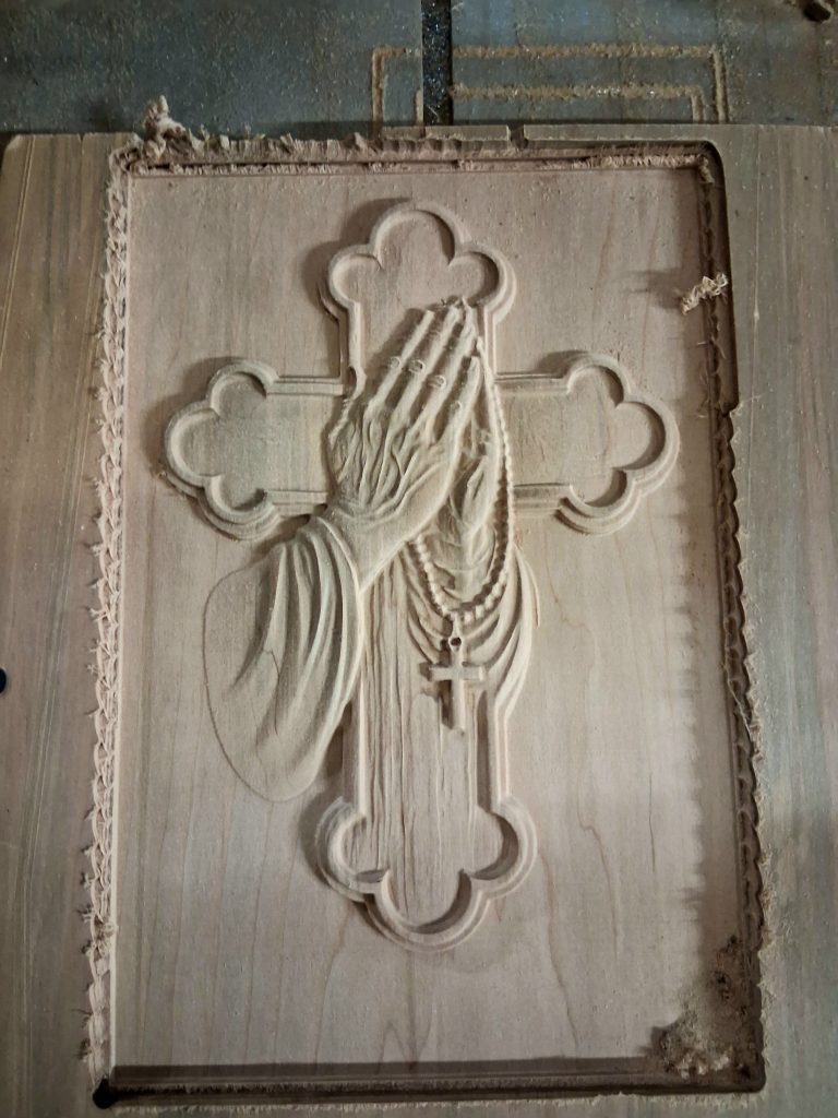 Praying Hands Cross
